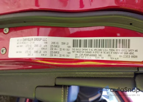 2015 Jeep Cherokee Limited z USA, uszkodzony, nr VIN 1C4PJMDB8FW600009